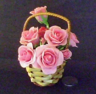 Cold Porcelain Flower Basket