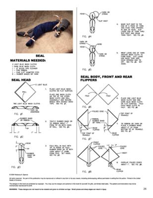 seal towel craft directions