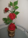 beaded roses