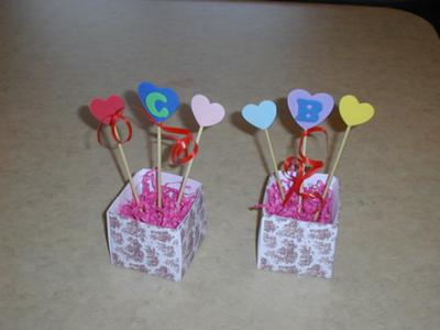 Place card valentine craft